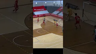 Gol de Léo Santana na vitória sobre o Caxinas #ligaplacard #futsal.