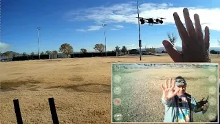 KF600 FPV Drone Optical Position Hold Gesture Control Flight Test Review