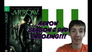 Unboxing Arrow: The Complete Second Season DVD.