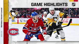 Penguins @ Canadiens 10/17 | NHL Highlights 2022