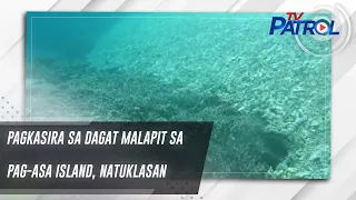 Pagkasira sa dagat malapit sa Pag-asa Island, natuklasan