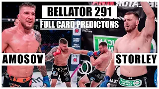 Bellator 291: Amasov vs. Storley 2 FULL CARD Predictions