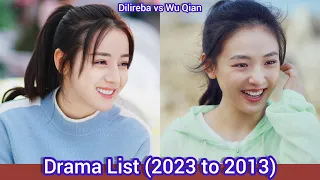 Dilireba (Dilraba Dilmurat) vs Wu Qian | Drama List (2023 to 2013) |