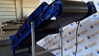 Конвейер роликовый ленточный, КРЛ-500, 5 метров.  Обкатка оборудования на нашем заводе.