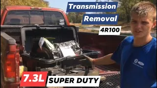 Transmission Removal  7.3L Super Duty