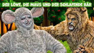 Der Löwe, Die Maus Und Der Schlafende Bär | Märchen für Kinder | Gute Nacht Geschichte