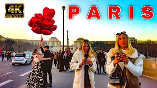 Paris France Valentines Day Walk 4K - City of Love - February 14, 2023