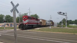 WAMX 4177 leads the southbound Reedsburg Rocket across Northport Drive