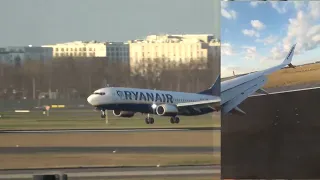 Ryanair Boeing 737-800 Landing Berlin - Brandenburg Airport