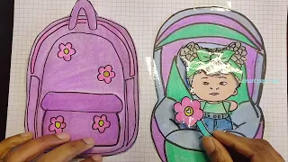 [✨paperdiy✨] Mommy Bag Tutorial #babysitting #diy #ASMR #종이놀이