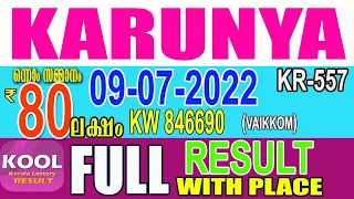 KERALA LOTTERY RESULT|FULL RESULTA|karunya bhagyakuri kr557|Kerala Lottery Result Today|todaylive