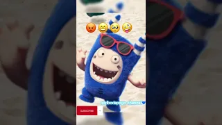 Emoji challenge😡😄🥺🤪but oddbods Pogo💙edition#oddbodsedit