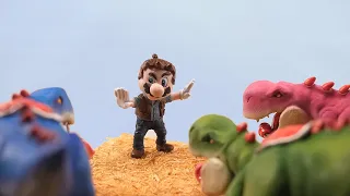 I made Mario and Yoshi(s) but it's the Jurassic World meme