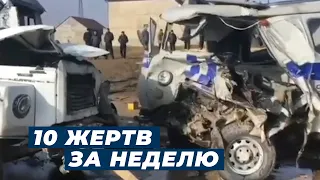 За неделю на дорогах Дагестана погибли 10 человек