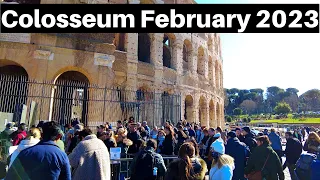 Rome Italy, The Colosseum Looks Like This In February 2023