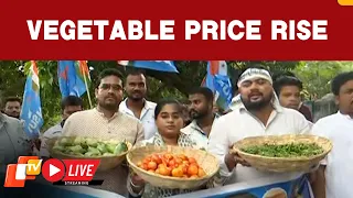 🔴LIVE | Congress Leaders Sell Vegetables As Mark Of Protest Against Price Rise In Odisha | OTV News