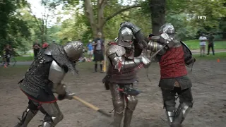 Gladiators Battle in NYC Central Park