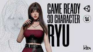 PREVIEW - GAME-READY 3D Character - K-POP SERIES: Ryu