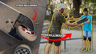 Jeździł na zepsutej hulajnodze - DALIŚMY MU NOWĄ 🛴