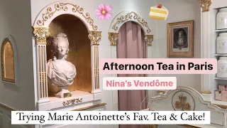 Trying MARIE ANTOINETTE's  Favorite TEA & CAKE at Nina's Paris Tearoom + GIVEAWAY