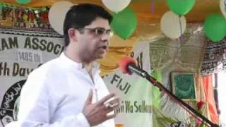 Aiyaz S Khaiyum Attorney  General of Republic Fiji in Miladun Nabi 2011 Maunatul Islam Fiji