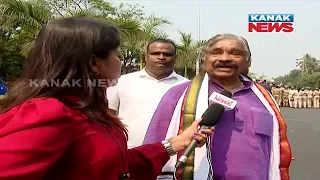 Congress Leader Sura Routray On Tomato Hit Against Police During Protest