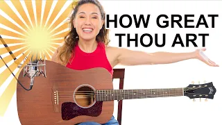 How Great Thou Art Guitar Tutorial with Play Along