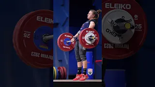 Loredana Toma (71kg 🇷🇴) 130kg / 286lbs C&J #slowmotion #cleanandjerk #weightlifting #tomanator