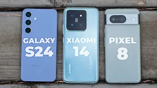 Кращий компакт 2024! Pixel 8 vs Galaxy S24 vs Xiaomi 14 | Повне Порівняння!