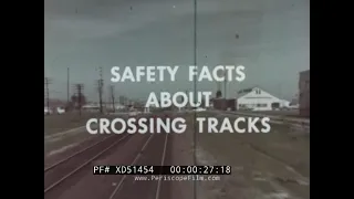 "SAFETY FACTS ABOUT CROSSING TRACKS"  1970s RAILROAD CROSSING SAFETY DRIVER'S EDUCATION FILM XD51454