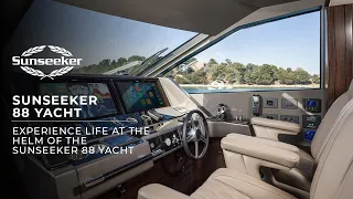 Sunseeker 88 Yacht - Helm overview