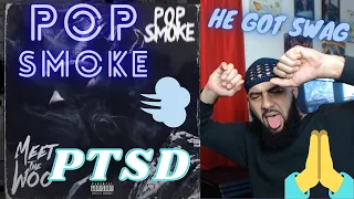 HE WAS A G !! 💪Pop Smoke - PTSD (Official Audio) REACTION!!!