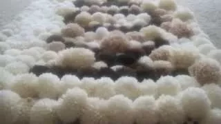 DIY How to Make POM POM RUG, Tapete de Pom Pom