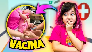 FIQUEI DESESPERADA COM A VACINA DE 4 MESES DA AYLA!! * UM DIA INTEIRO* | YU e FAMÍLIA