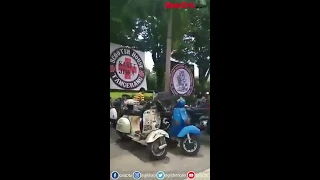 Kemeriahan Java Scooter Rendezvous XI Jonggol, Bogor, Jawa Barat