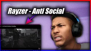 AMERICAN REACTS TO Rayzer - Anti Social