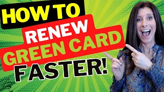HOW TO RENEW YOUR GREEN CARD EVEN FASTER! United States permanent residence renewed faster than ever