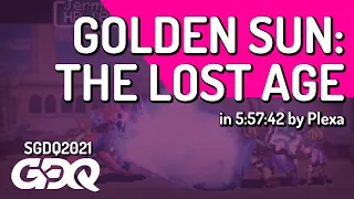 Golden Sun: The Lost Age by Plexa in 5:57:42 - Summer Games Done Quick 2021 Online