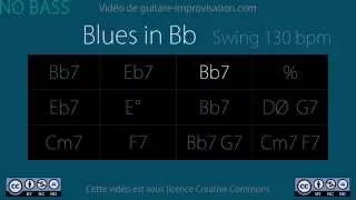 Blues in Bb (130 bpm) NO BASS : Backing Track