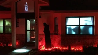 14 projectors using AtmosFEARfx files (clip 13) - Halloween 2017