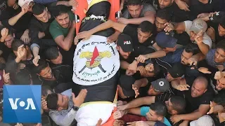 Gaza Funeral for Palestinian Militant Commander Killed in Israel Strike