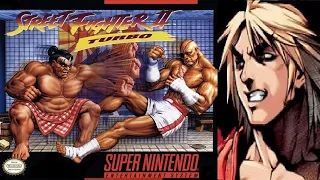 Street Fighter II Turbo [ SNES ] Super Nintendo/ LEMBRA DESSE? Clássico.. Gameplay até zerar com KEN