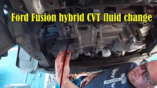 2017 ford fusion hybrid CVT transmission fluid change