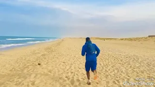 entraînement physique au plage