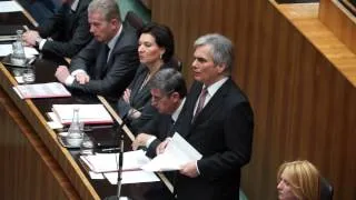 Faymann: "Wir prüfen aktuell das Modell der Anstaltslösung"