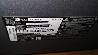 Ремонт подсветки в телевизоре LG 42LB580V