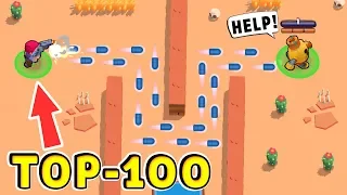 TOP 100 Funny Moments in Brawl Stars !! Troll vs NOOB !!