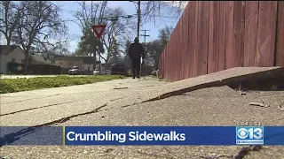 Crumbling Sidewalks In Woodland