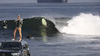 No pro surfers in this surf video