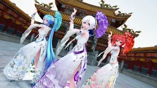 【MMD】極楽浄土 Gokuraku Jodo (cover)【Miku Haku Teto】(12 languages subs)[4K]